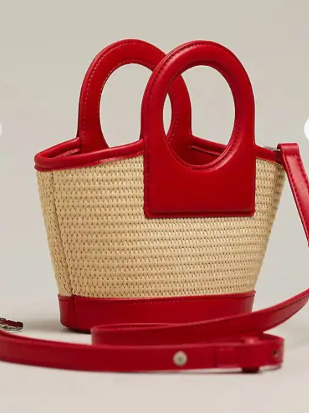 Meli Bianco Carson Raffia Handbag - NWT - Picture 2 of 8